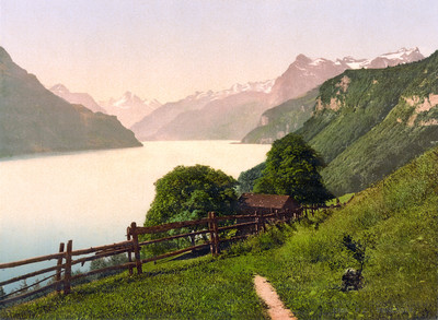 Lac d'Uri en 1900 par Photoglob N°0000017023 Lac d'Uri en 1900 par Photoglob N°0000017023
