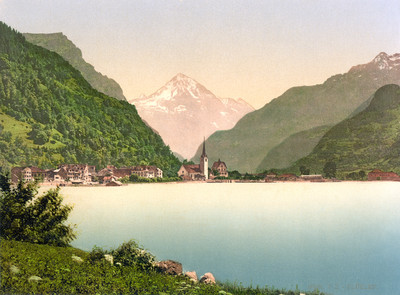 Flüelen en 1900 par Photoglob N°0000017025 Flüelen en 1900 par Photoglob N°0000017025
