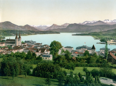 Lucerne et les Alpes en 1900 par Photoglob N°0000017003 Lucerne et les Alpes en 1900 par Photoglob N°0000017003