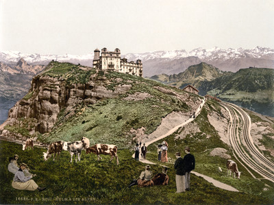 Rigi Kulm en 1900 Photoglob N°0000016686 Rigi Kulm en 1900 Photoglob N°0000016686