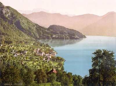 Vitznau, Lac des 4 Cantons, en 1900 par Photoglob N°0000001402 Vitznau, Lac des 4 Cantons, en 1900 par Photoglob N°0000001402