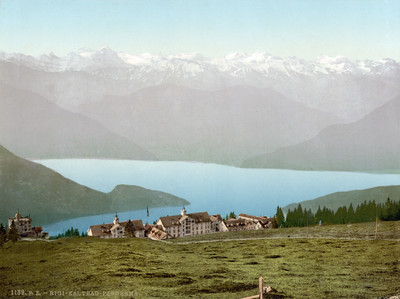 Les Alpes vues de Rigi Kaltbad, en 1900 par Photoglob N°0000001139 Les Alpes vues de Rigi Kaltbad, en 1900 par Photoglob N°0000001139