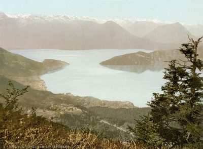 Vue de Schild vers Vitznau et le Lac des Quatre Cantons, en 1900 par Photoglob N°0000001158 Vue de Schild vers Vitznau et le Lac des Quatre Cantons, en 1900 par Photoglob N°0000001158