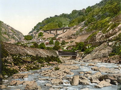 Le Tessin à Giornico en 1900 par Photoglob N°0000009789 Le Tessin à Giornico en 1900 par Photoglob N°0000009789