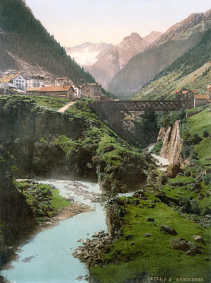 Göschenen en 1900 par Photoglob Zürich N°0000006751 Göschenen en 1900 par Photoglob Zürich N°0000006751