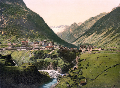 Göschenen en 1900 par Photoglob N°0000017028 Göschenen en 1900 par Photoglob N°0000017028