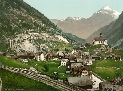 Wassen en 1900 par Photoglob N°0000006627 Wassen en 1900 par Photoglob N°0000006627