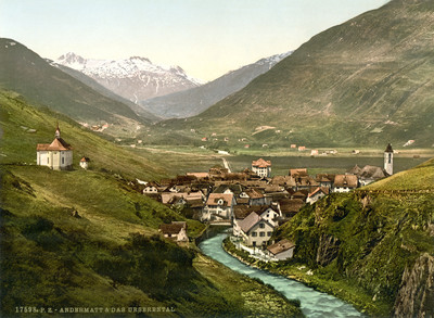 Andermatt en 1900 par Photoglob N°0000017598 Andermatt en 1900 par Photoglob N°0000017598