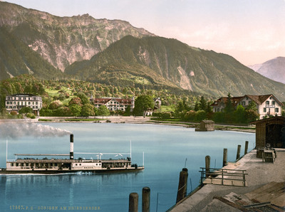 Lac de Brienz en 1900 par Photoglob N°0000017567 Lac de Brienz en 1900 par Photoglob N°0000017567