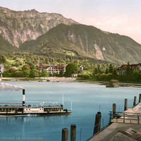 Lac de Brienz en 1900 par Photoglob N°0000017567
