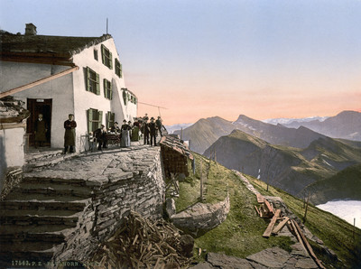 Sommet du Faulhorn en 1900 par Photoglob N°0000017563