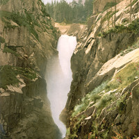 Chute de l'Aar à la Handegg en 1900 par Photoglob N°0000006176