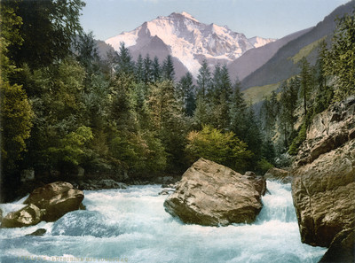 Lütschine et Jungfrau, en 1900 