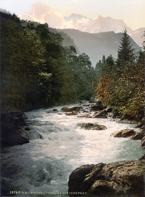 Lütschine et Jungfrau, en 1900 par Photoglob N°0000001579B