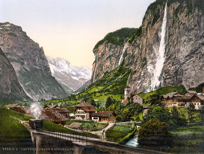 Lauterbrunnen en 1900 par Photoglob N°0000009444