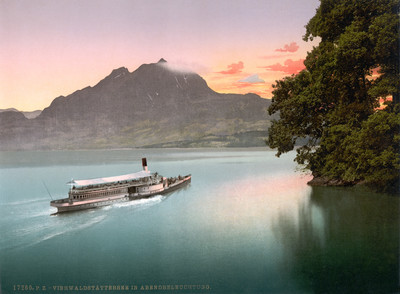 Pilatus et Lac des Quatre Cantons en 1900 par Photoglob N°0000017260 Pilatus et Lac des Quatre Cantons en 1900 par Photoglob N°0000017260