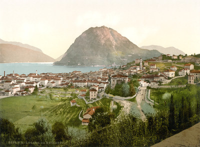 Lugano - Mont San Salvatore en 1900 par Photoglob N°0000006696 Lugano - Mont San Salvatore en 1900 par Photoglob N°0000006696