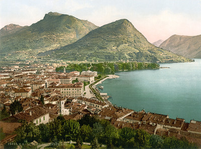 Lugano - Monte Brè en 1900 par Photoglob N°0000016698 Lugano - Monte Brè en 1900 par Photoglob N°0000016698