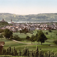 Uster et Greifensee en 1900 par Photoglob N°0000006898