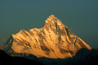 La Nanda Devi, photographiée depuis l'W. La Nanda Devi, photographiée depuis l'W.