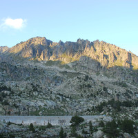 La cresta S del Bassiero Occidental, vista des del refugi d'Amitges