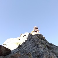 Section en bon rocher à l'ouest du col de Vaccivier