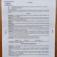Arrêté Municipal du 5/06/2020
