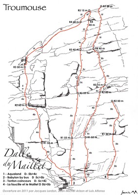 Dalle du Maillet Babylon By Bus Itinéraire graphique