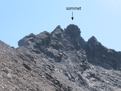 Aiguille de Scolette, versant SW Aiguille de Scolette, versant SW