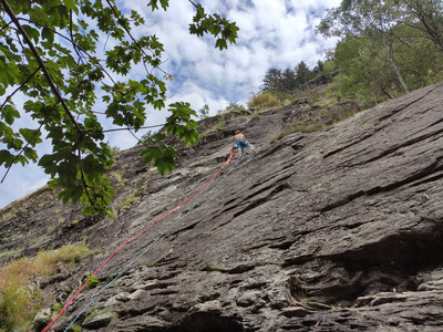Falaise de l'école d'escalade de Vaujany