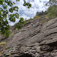 Falaise de l'école d'escalade de Vaujany