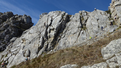 Vue d'ensemble (ou presque) de la dalle des débutants Vue d'ensemble (ou presque) de la dalle des débutants