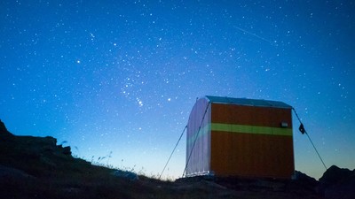 Il bivacco di notte