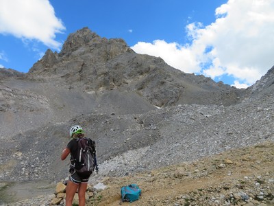 L'arête Sud-Ouest est celle de droite.