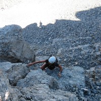 L'attaque au pied de l'arête