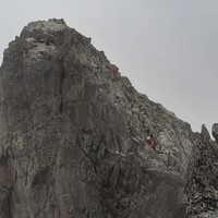 La 1ère pointe depuis la brèche