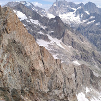Arête E du Gény vue depuis le sommet de la Tête du Rouget