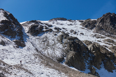 Vue sur le passage difficile Vue sur le passage difficile