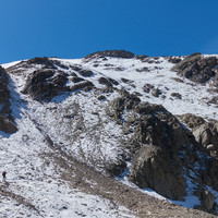 Vue sur le passage difficile