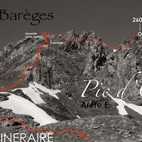 Pic d'Oncet Arête E Trace Itinéraire