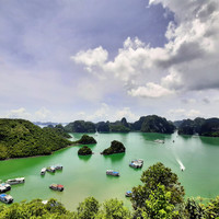  Ha Long Bay from the top of Titov Island in July 2019