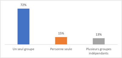 Figure 4 : Personnes impliquées dans les ENS en ski dans SERAC (n=72)