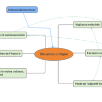 Figure 6 : la combinaison des différents facteurs contributifs en ski de randonnée dans SERAC
