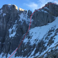 tracé de la partie haute de la goulotte