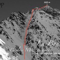 La Bonida Couloir NW dérobé Trace Itinéraire