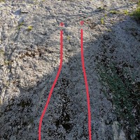 Les deux voies faciles à l'entrée 