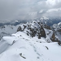 Arête sommitale vue du sommet du béal traversier