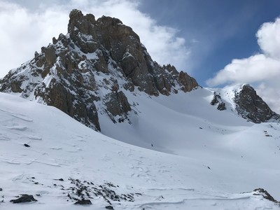 Pic du béal traversier vu du col de clapouse