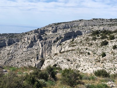 Les petelins depuis la crête de l’étret. 
