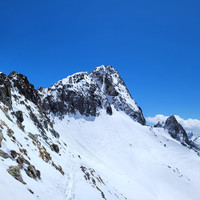 Tavels: Couloir NW: branche de droite